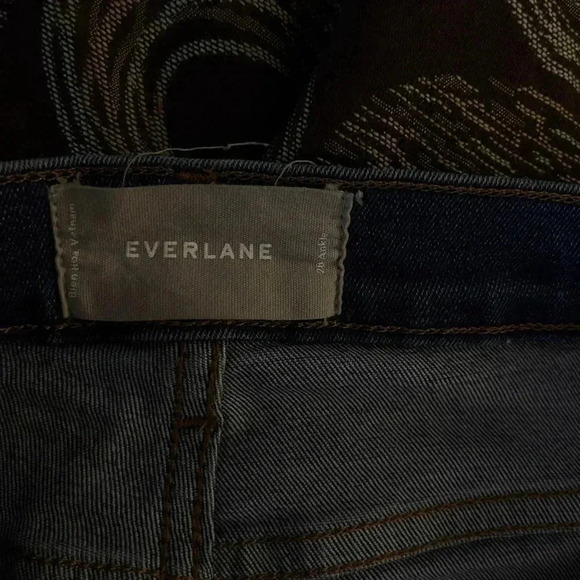 Everlane Ankle Medium Blue Wash High Rise  Denim Jeans Size 28 - Picture 9 of 9